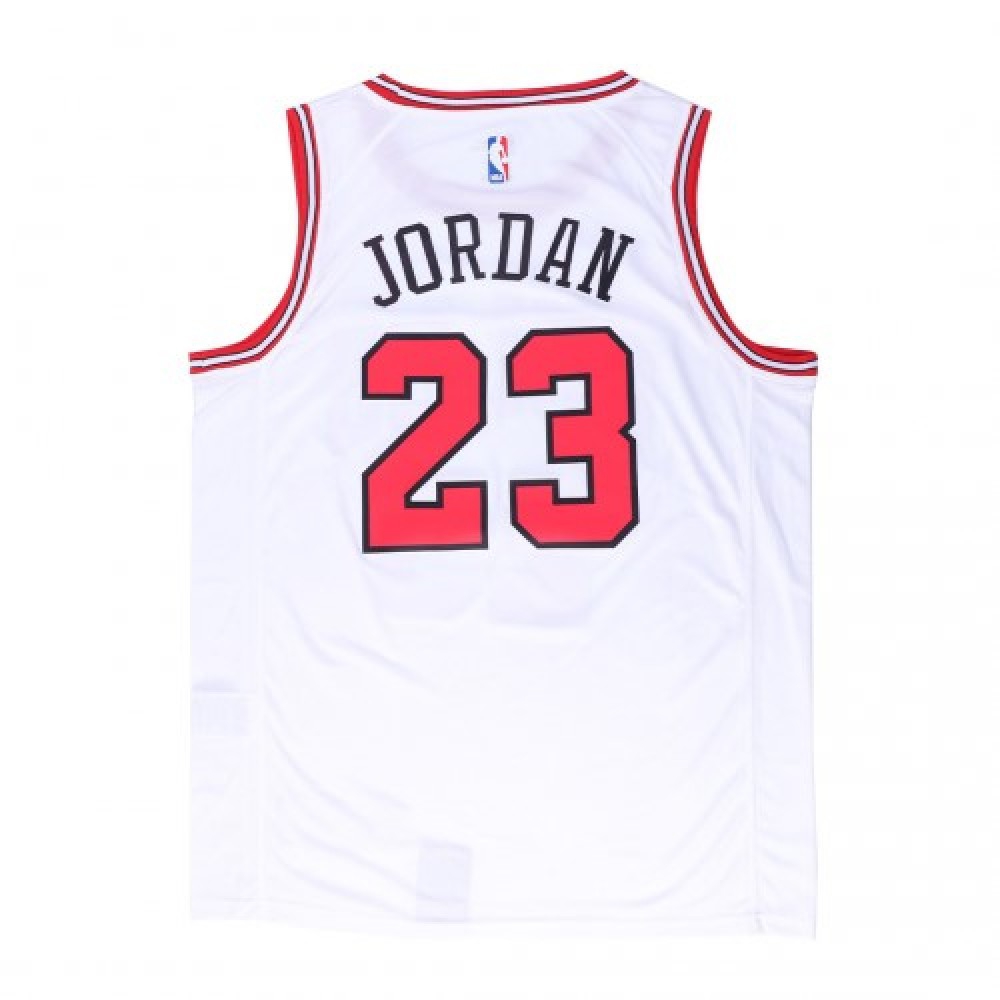 Men's Chicago Bulls Michael Jordan #23 White Replica Swingman Jersey - Association Edition-Pro Kit Vault | Brand New 26/27 Sports Jerseys